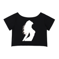 Off-Shoulder Rolled Hem Cotton T-Shirt