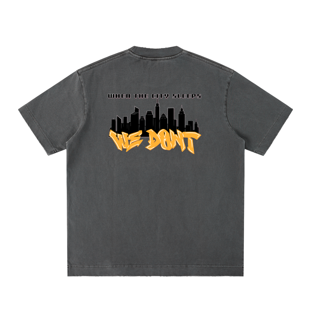 Heavyweight Vintage Washed Frayed T-Shirt