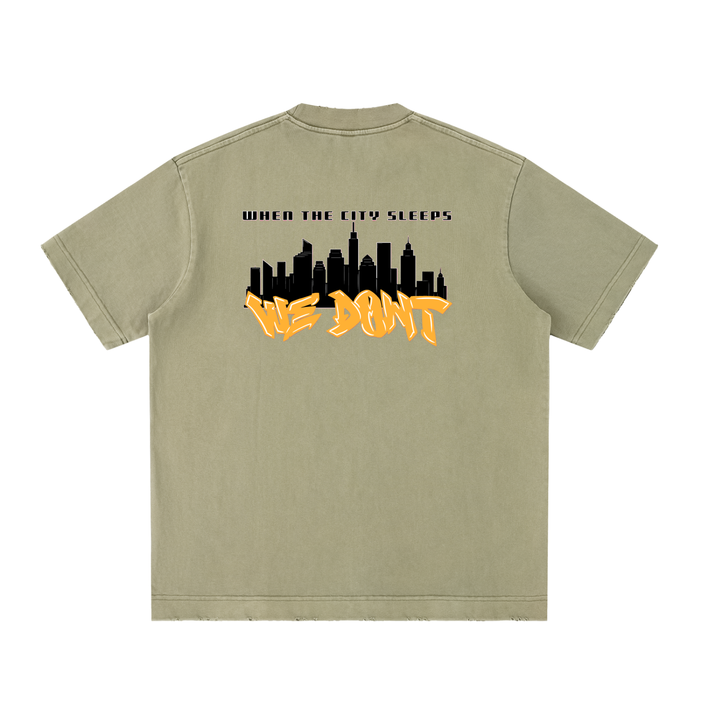 Heavyweight Vintage Washed Frayed T-Shirt