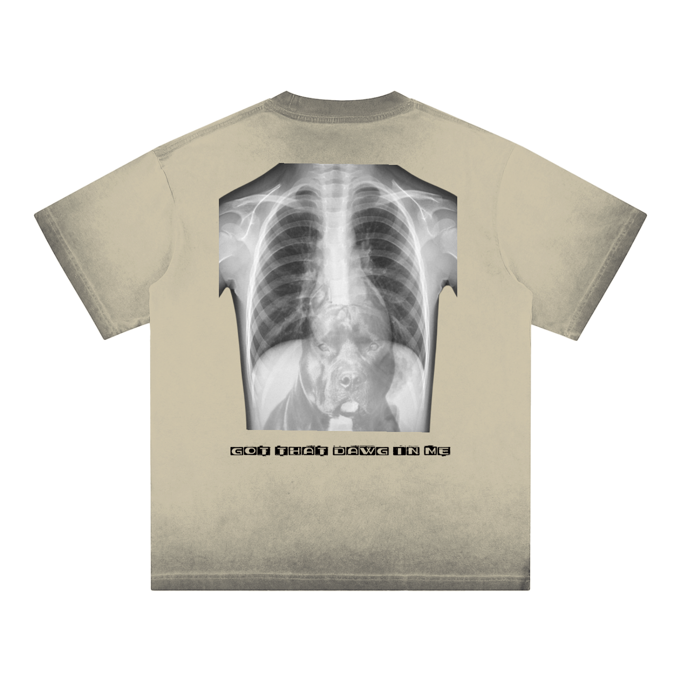 Reverse Dyed Loose Cotton T-Shirt
